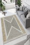Conceptum W878 - Alfombra Beige, Dorado y Negro (80 x 120 cm)